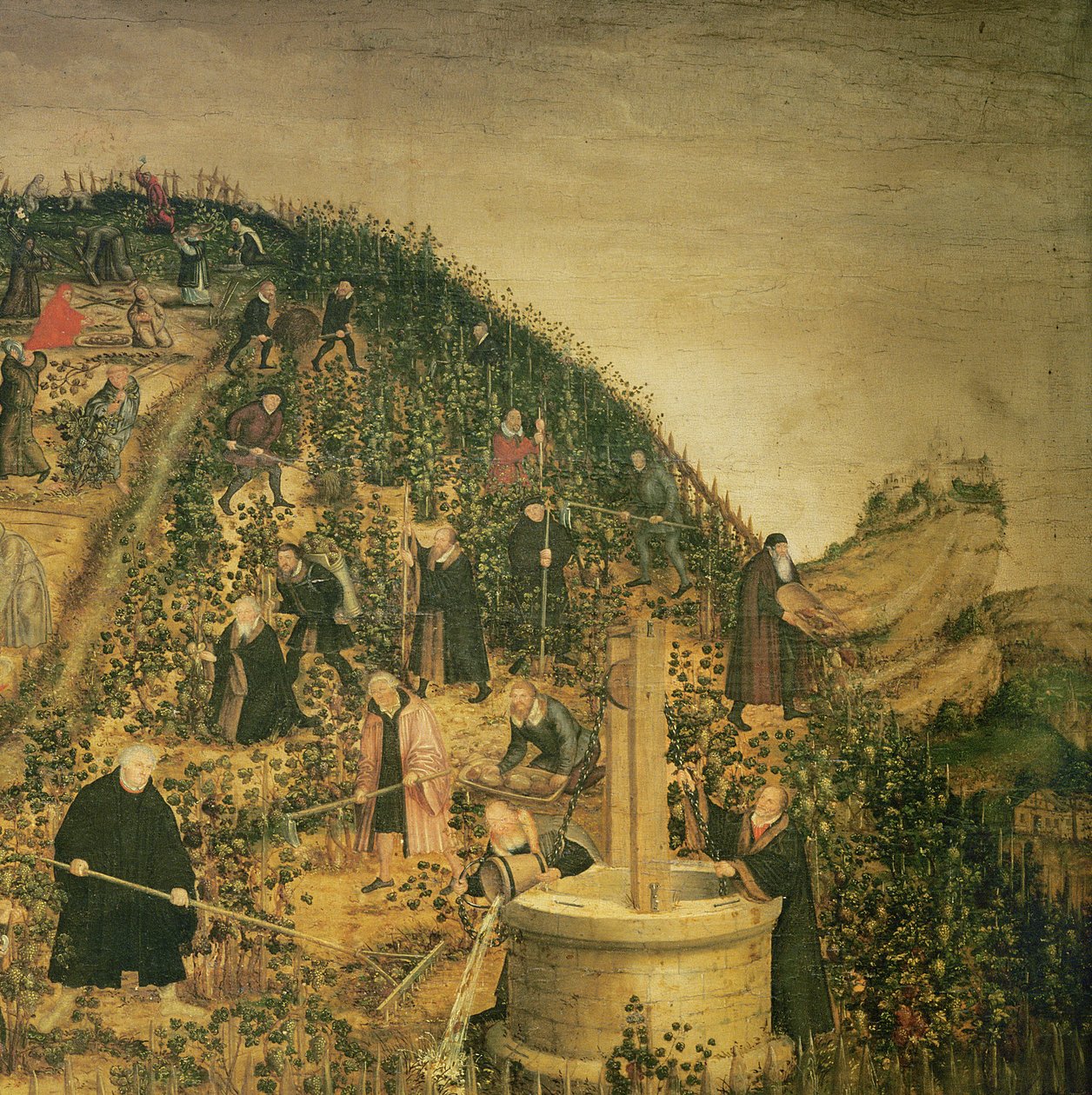 La vigna del Signore, 1569 (dettaglio) da Lucas Cranach the Younger