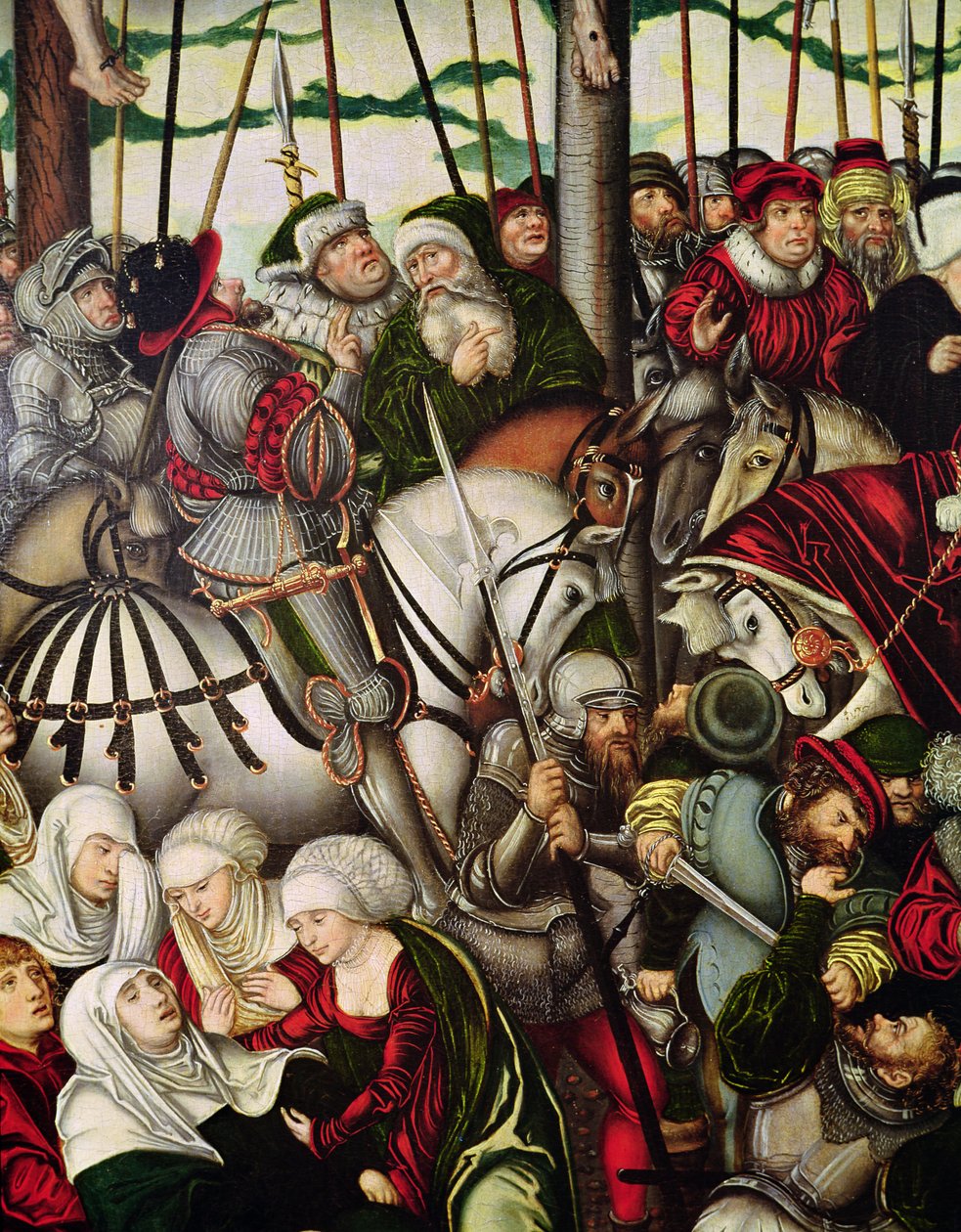 Calvario (dettaglio della folla ai piedi della Croce) da Lucas Cranach the Elder
