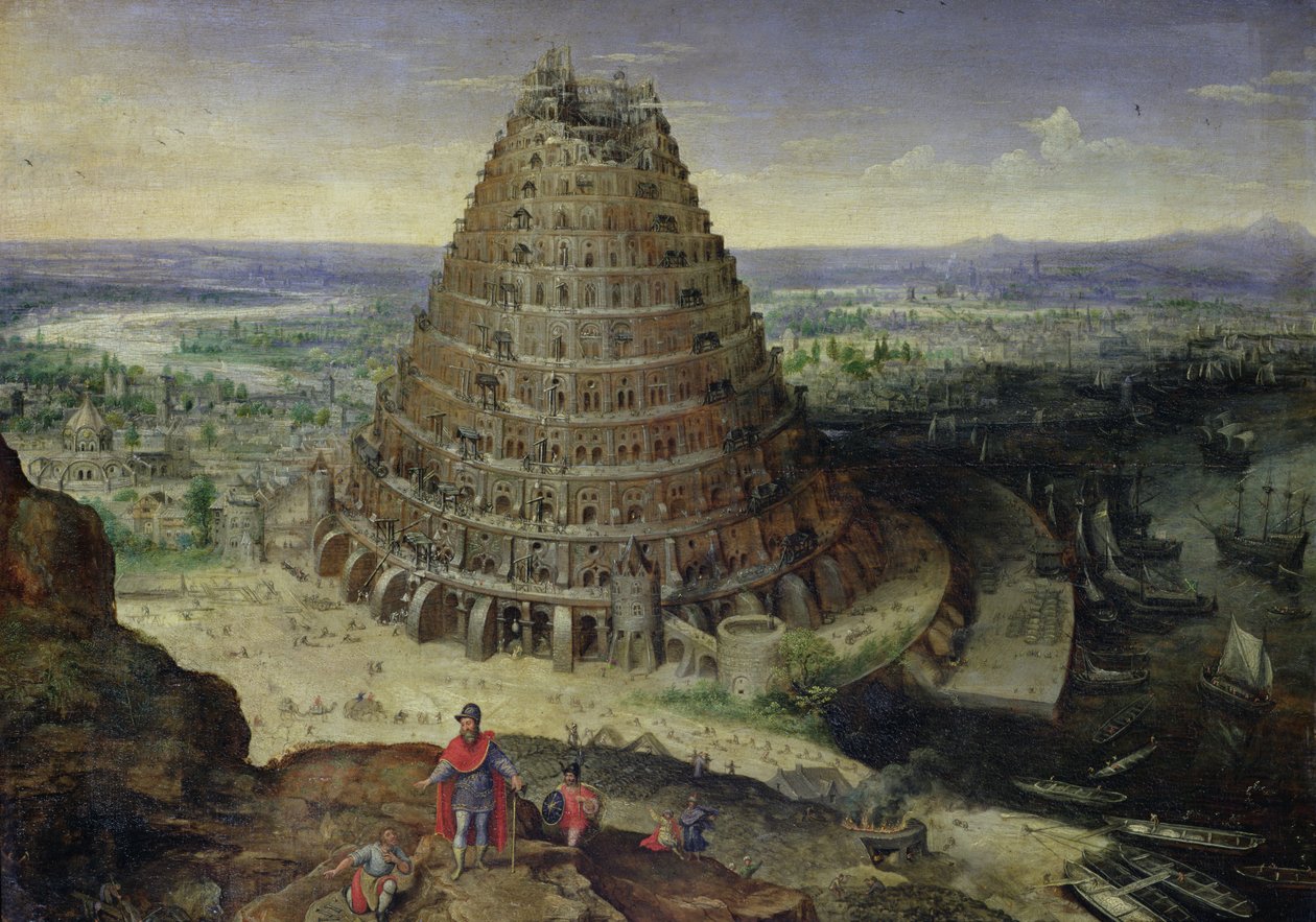 La Torre di Babele, 1594 da Lucas van Valckenborch