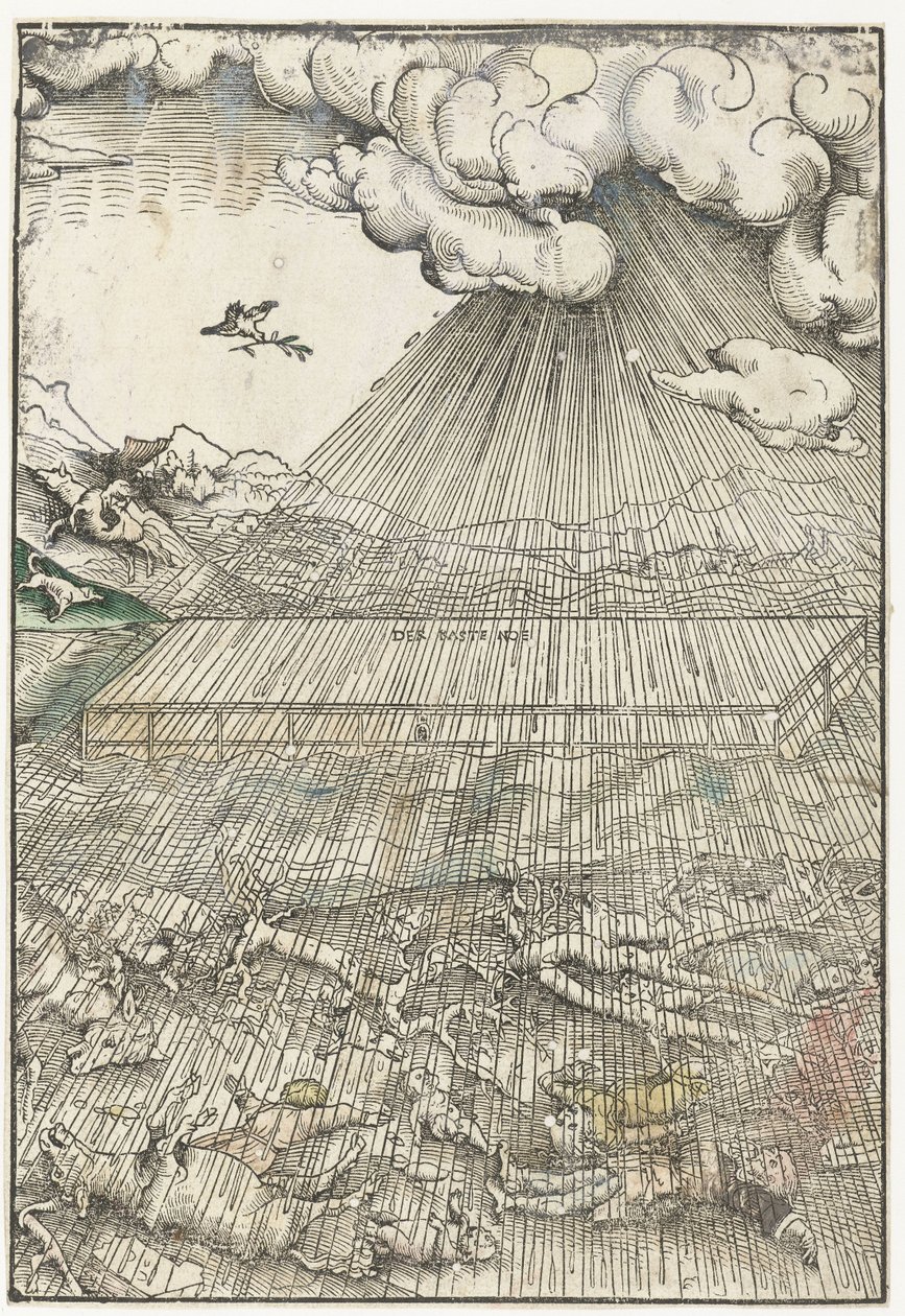 Diluvio e arca di Noè da Lucas Cranach