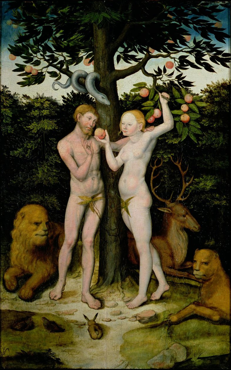 Adamo ed Eva da Lucas Cranach the Elder