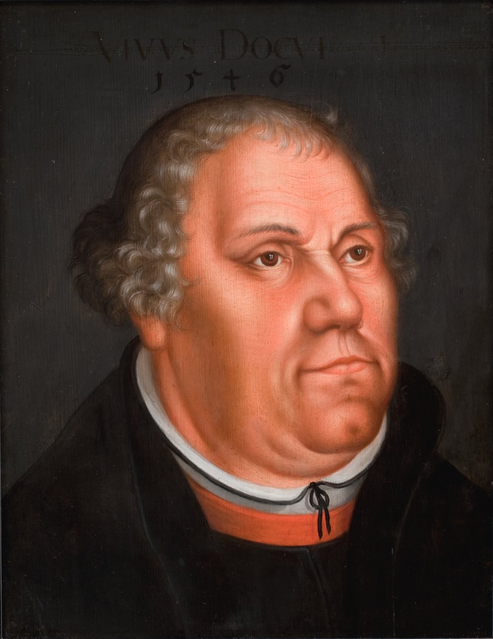 Ritratto di Martin Lutero (1483-1546) da Lucas Cranach d.Y.