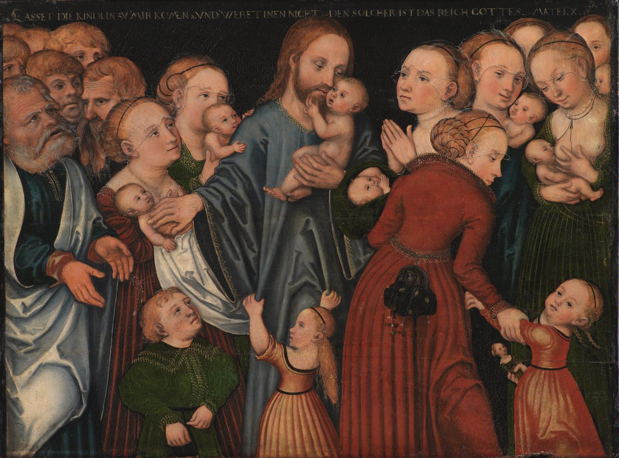Cristo benedice i bambini da Lucas Cranach d.Æ.
