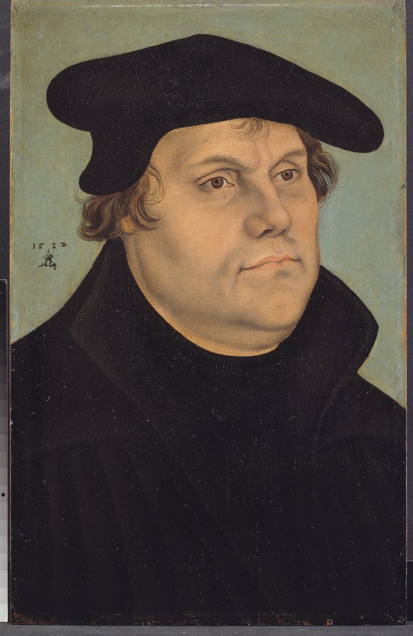 Ritratto di Martin Lutero da Lucas Cranach d.Æ.