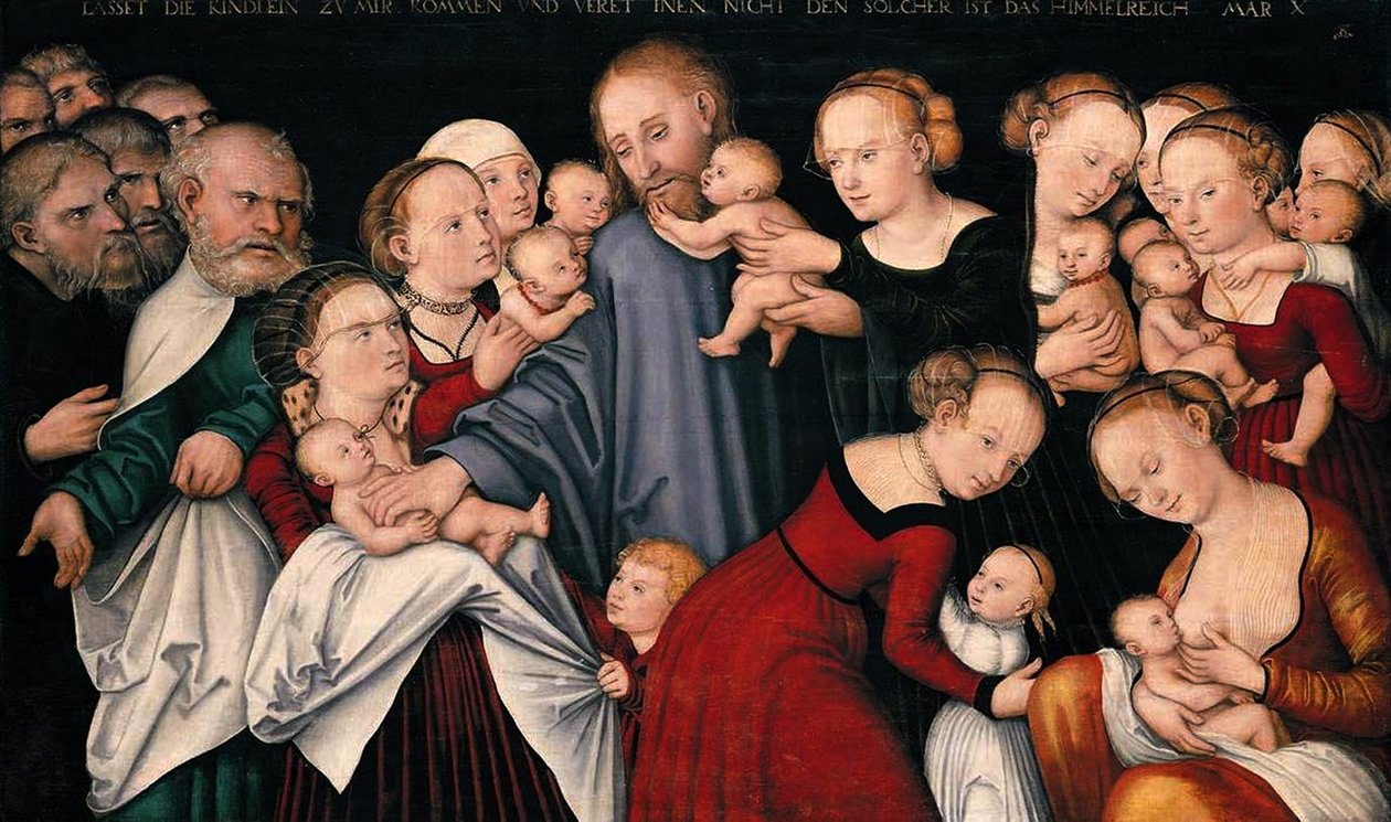 Cristo benedice i bambini, c.1540 da Lucas Cranach the Elder