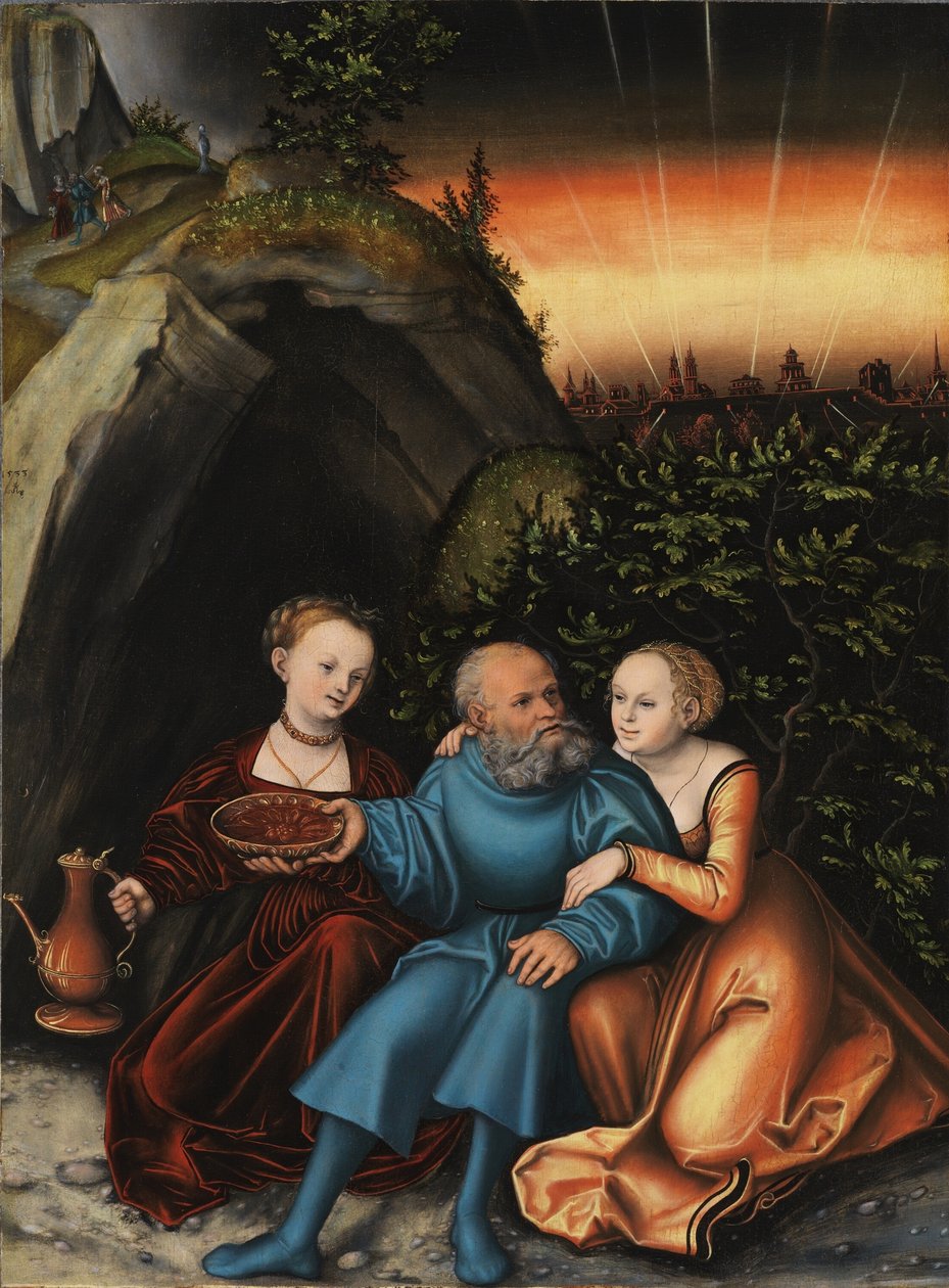 Lot e le sue figlie da Lucas Cranach the Elder