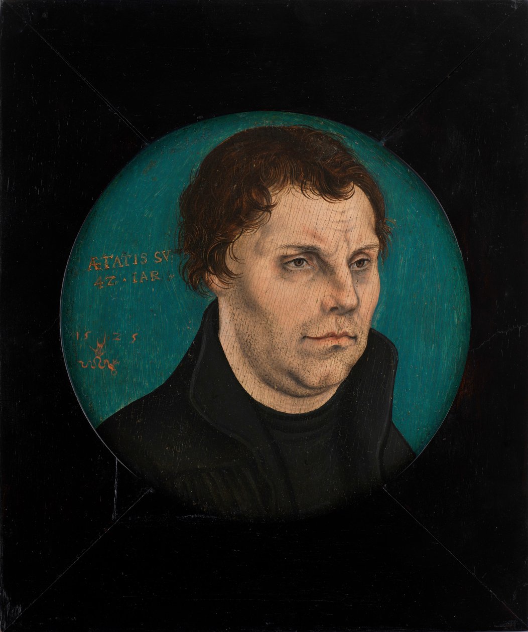 Martin Lutero 1483-1546, 1525 da Lucas Cranach the Elder