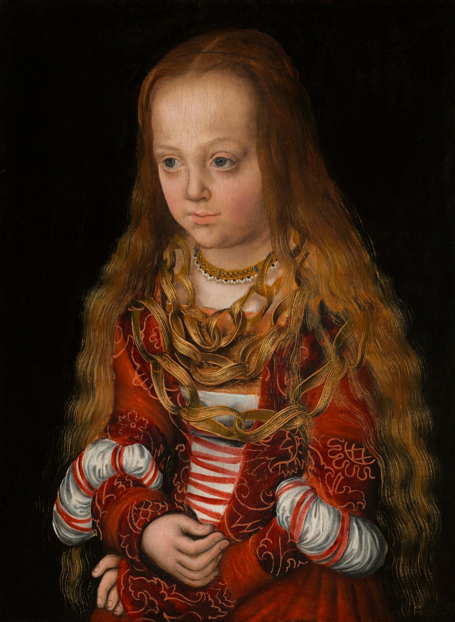 Ritratto di una principessa sassone da Lucas Cranach the Elder