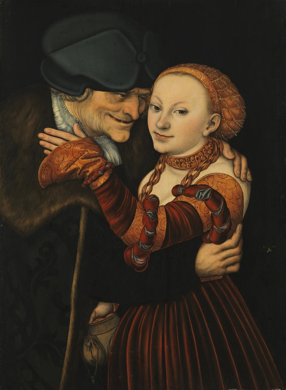 La coppia disuguale da Lucas Cranach the Elder