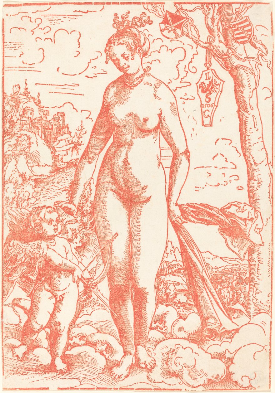 Venere e Cupido da Lucas Cranach the Elder