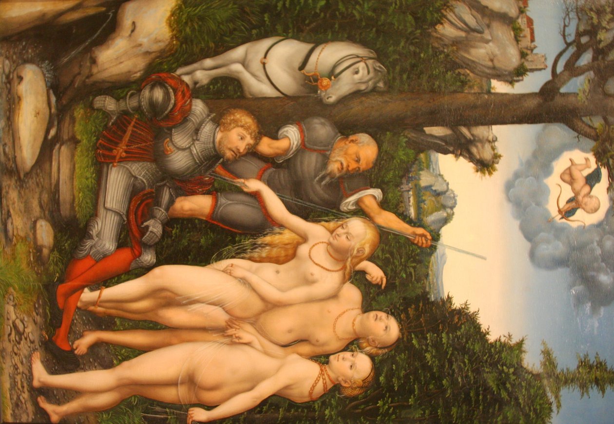 Il giudizio di Parigi da Lucas Cranach the Younger