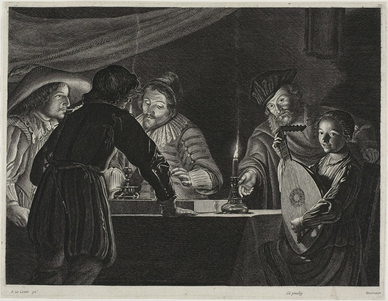 Giocatori di backgammon da Lucas Emil Vorsterman
