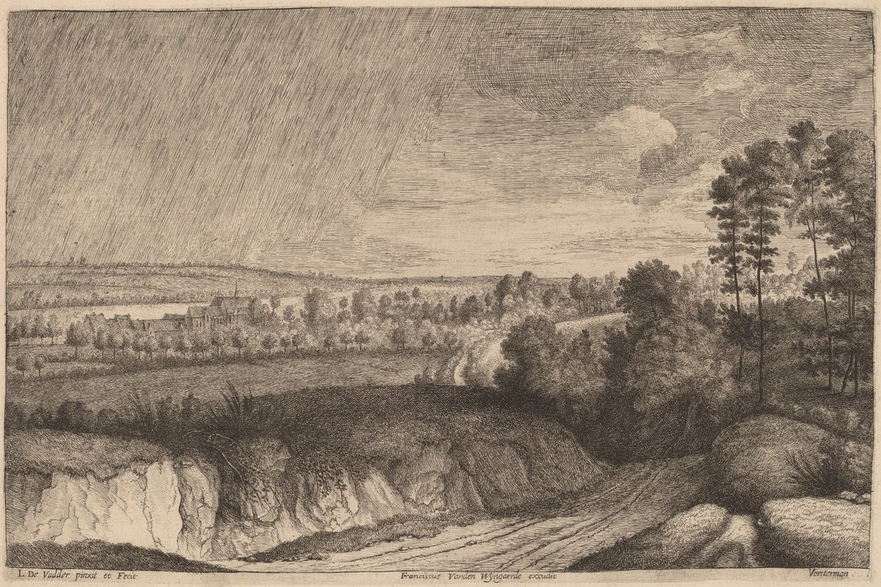 Paesaggio Piovoso da Lucas Emil Vosterman, after Lodewijk de Vadder