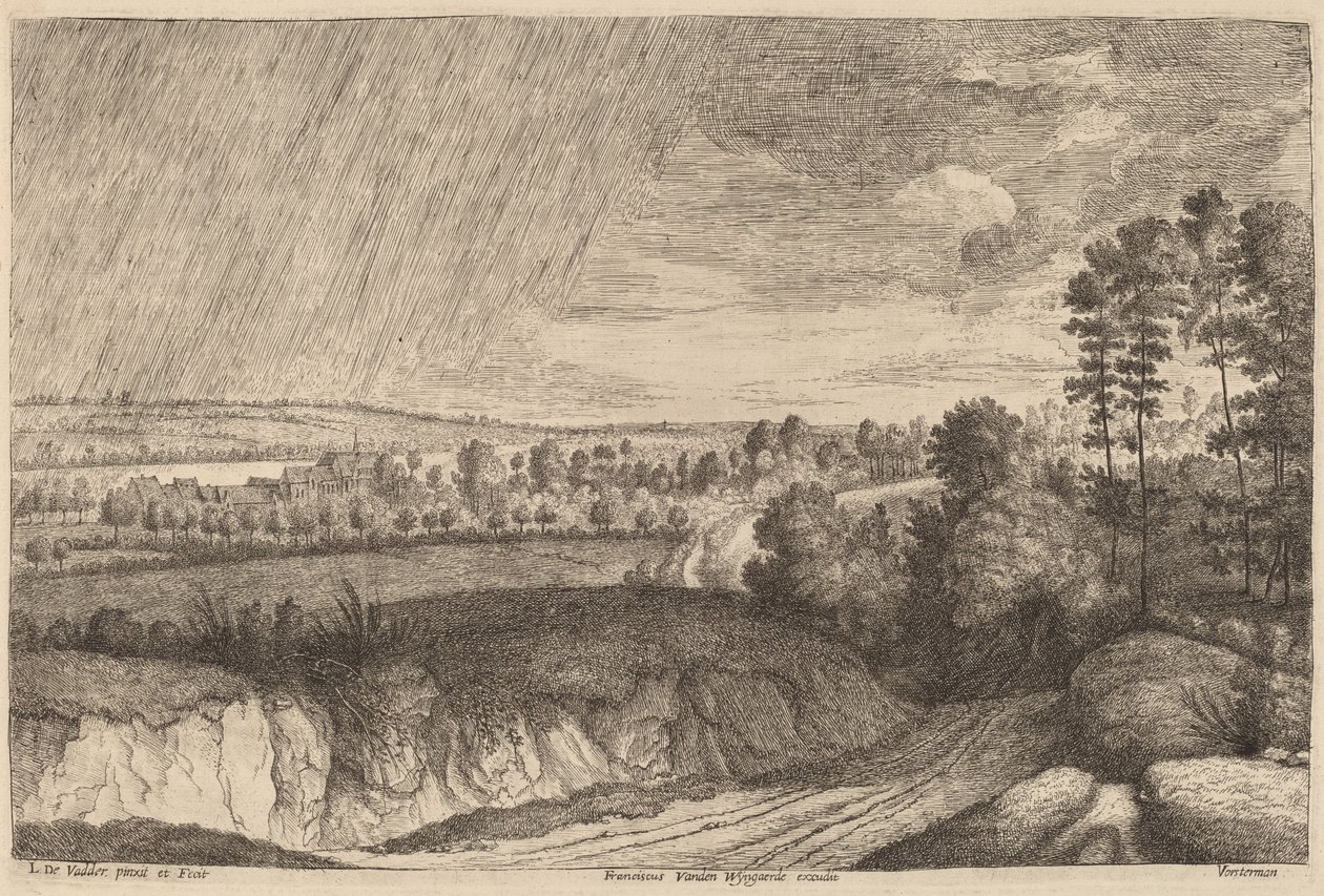 Paesaggio piovoso da Lucas Emil Vosterman, after Lodewijk de Vadder