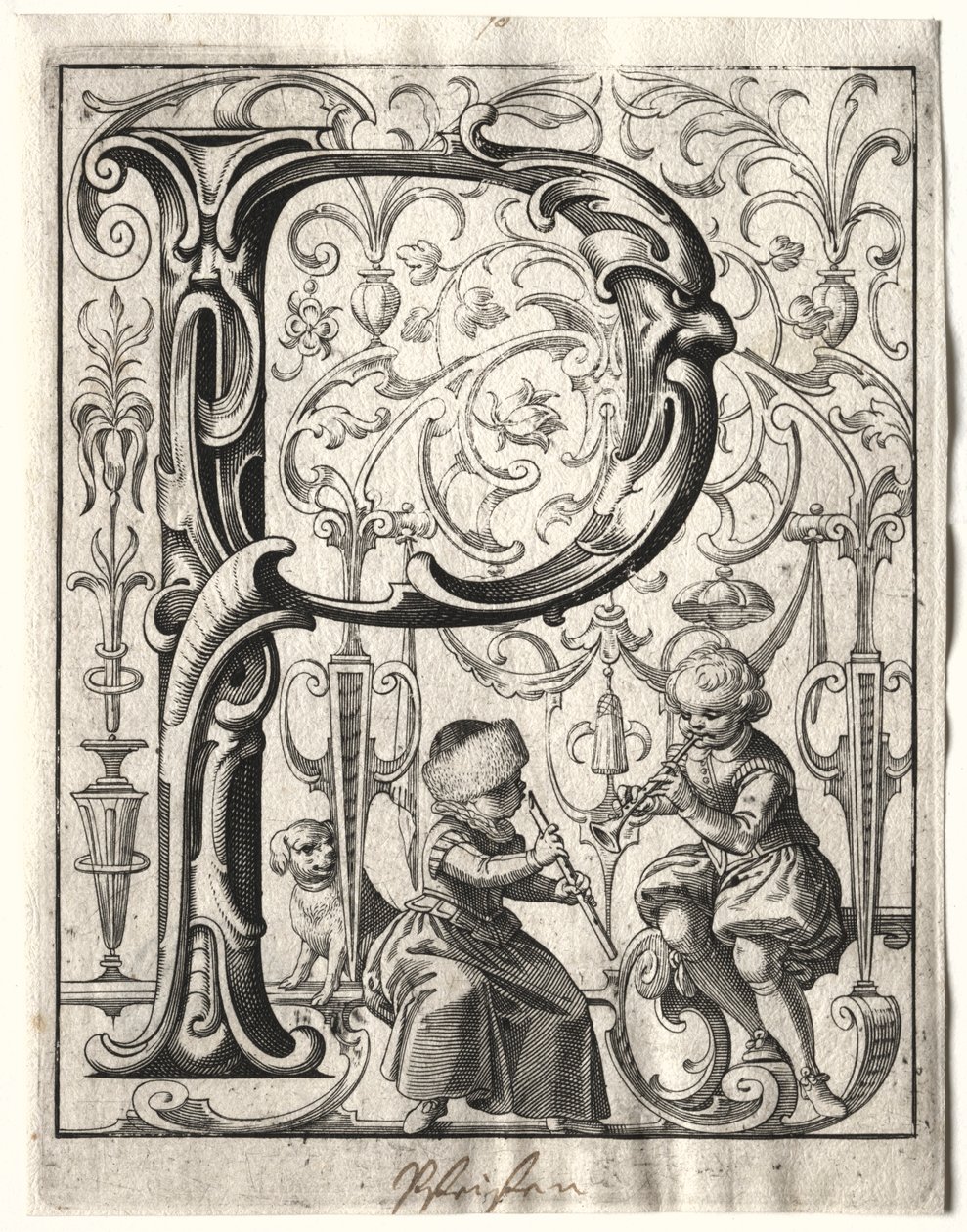 Nuovo libretto ABC: P, 1627 da Lucas Kilian