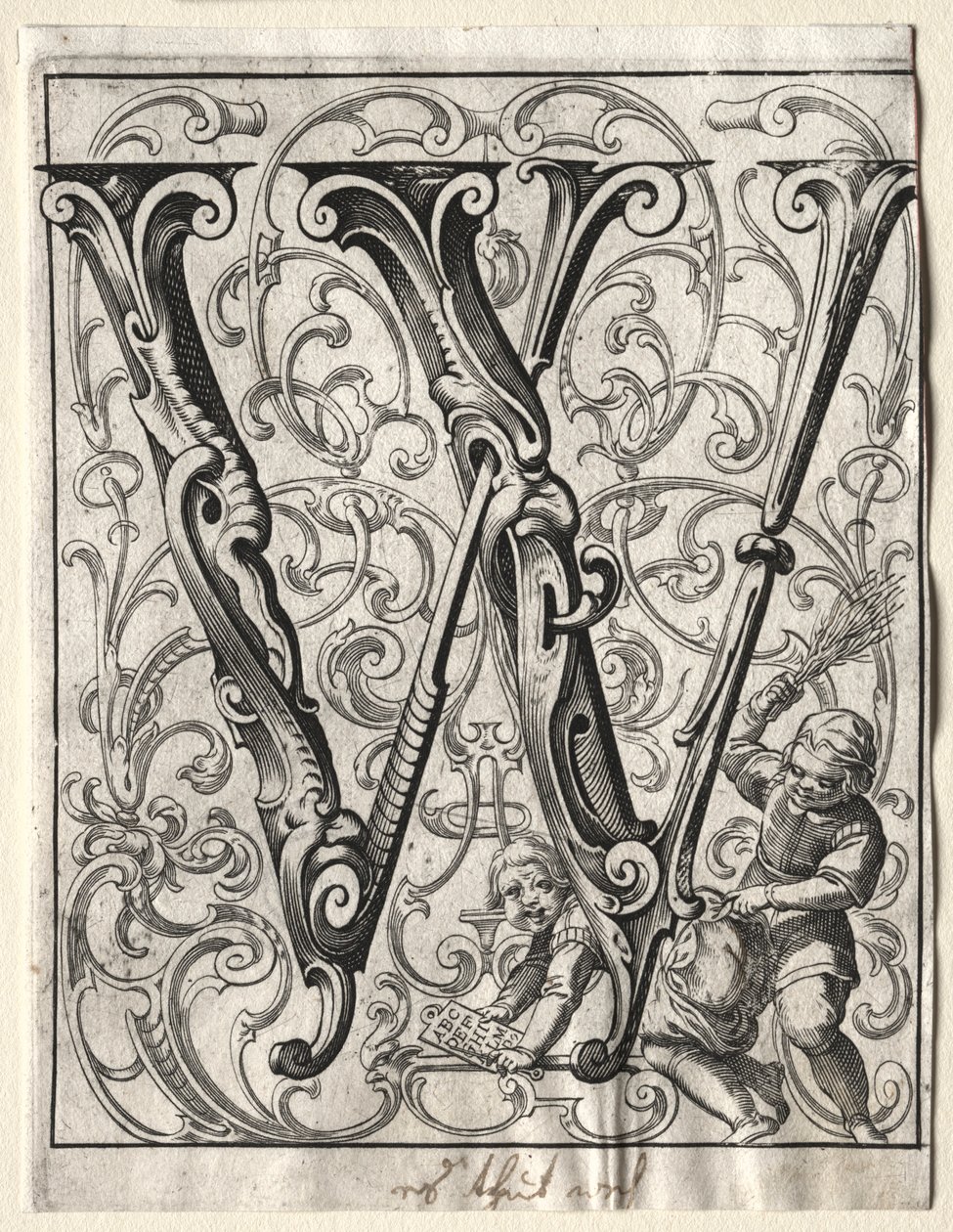 Nuovo libretto ABC: W, 1627 da Lucas Kilian