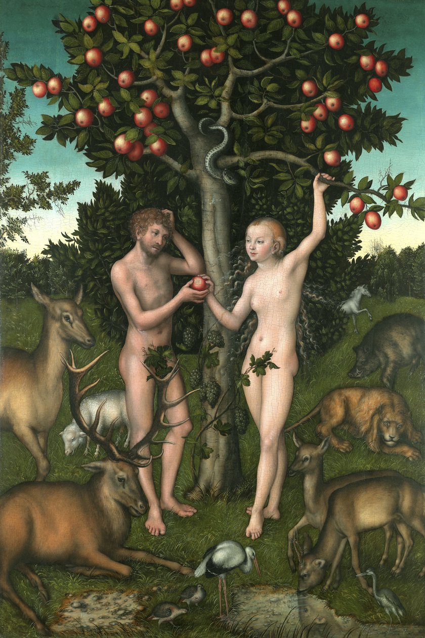 Adamo ed Eva da Lucas the Elder Cranach
