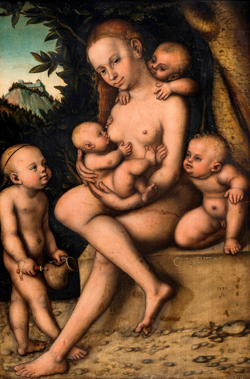 Carità da Lucas the Elder Cranach