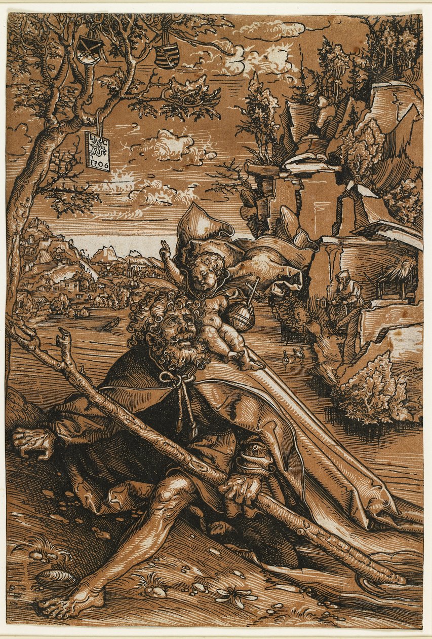 San Cristoforo, c. 1509 da Lucas the Elder Cranach