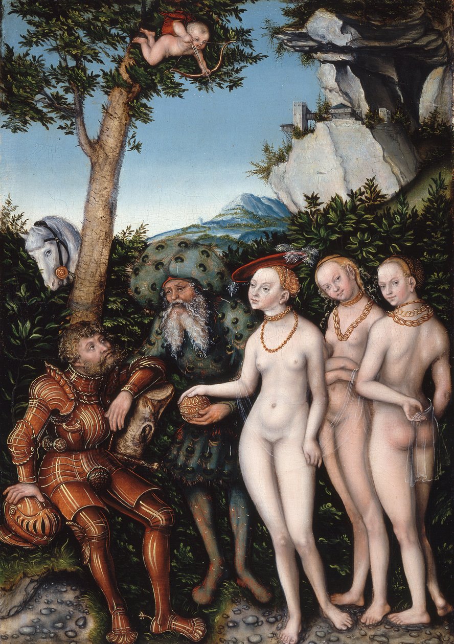 Il giudizio di Parigi da Lucas the Elder Cranach