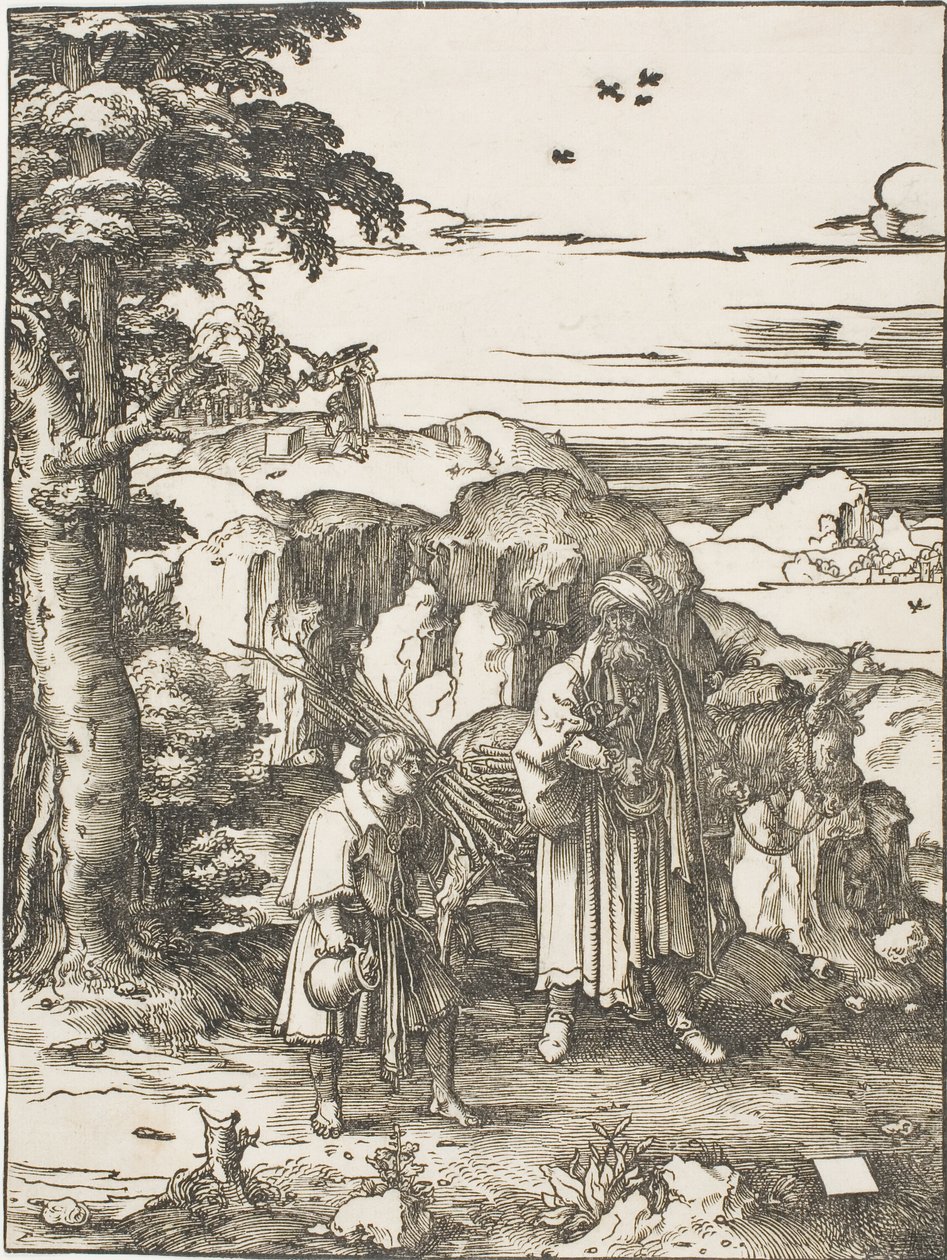 Abramo e Isacco da Lucas van Leyden