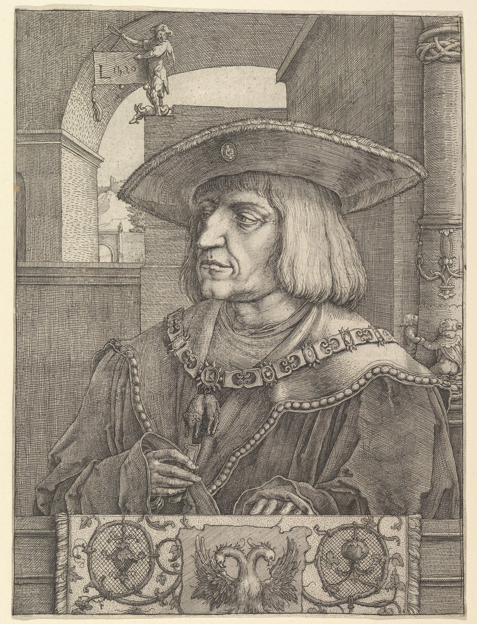 Imperatore Massimiliano I da Lucas van Leyden