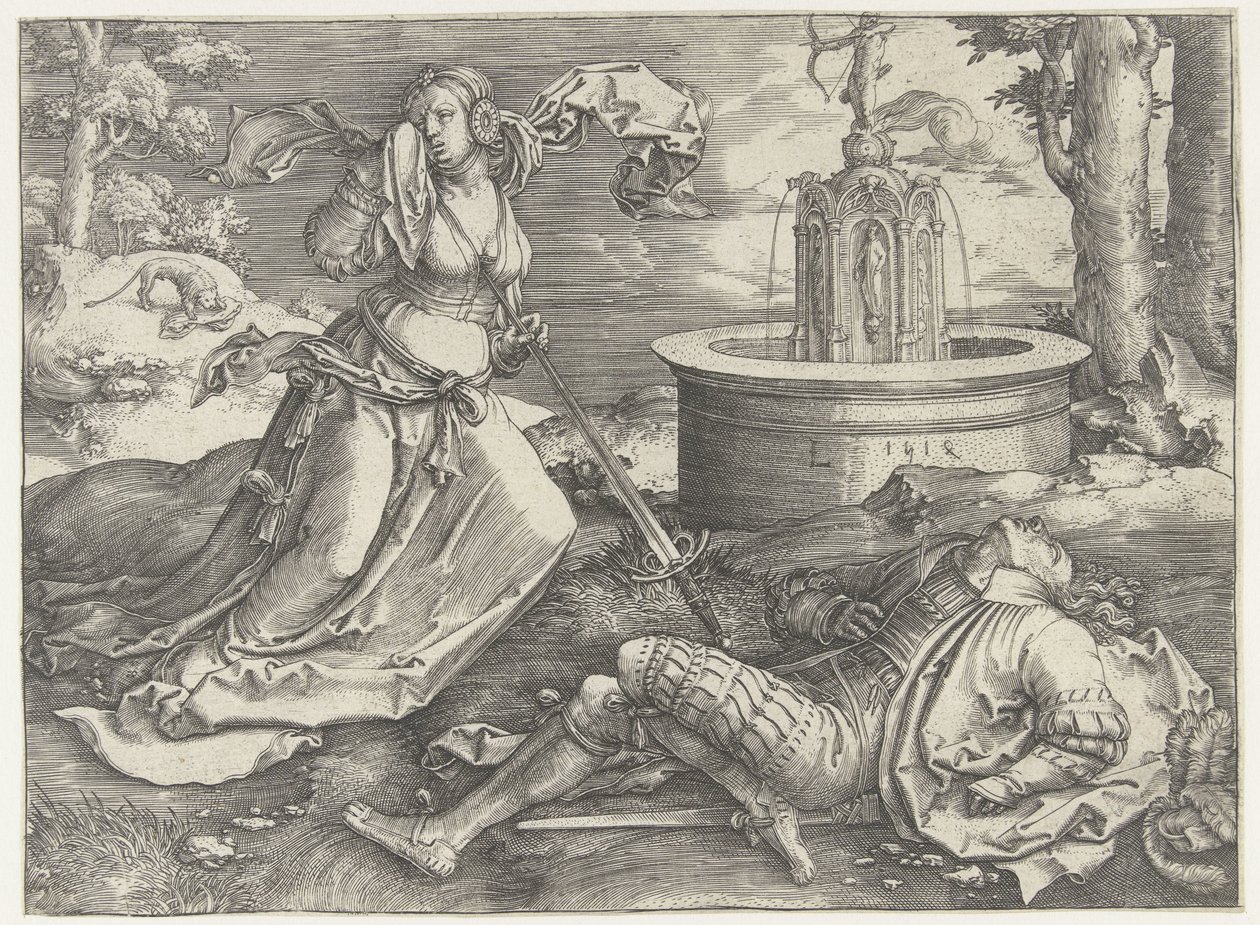 Piramus e Thisbe da Lucas van Leyden