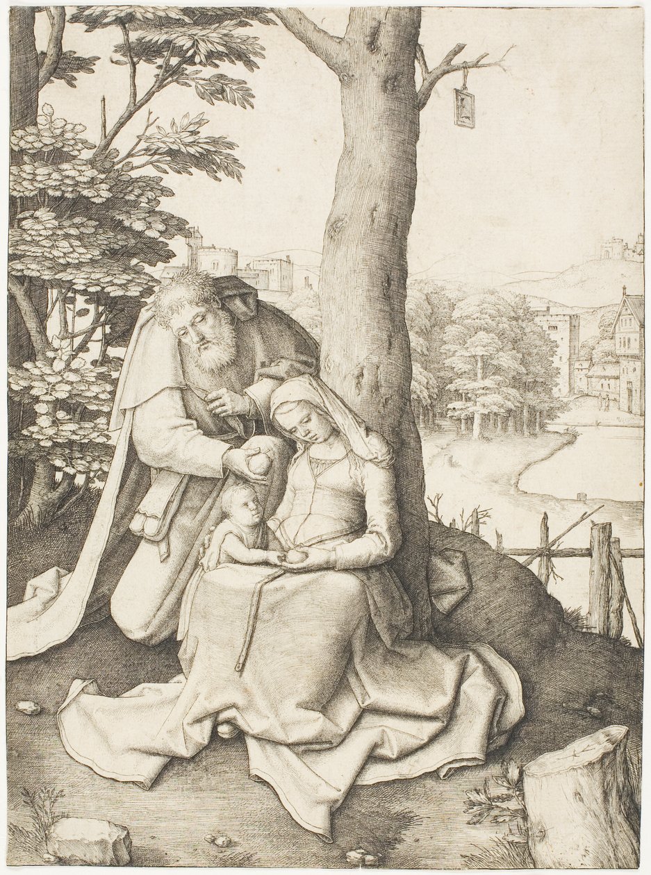 La Sacra Famiglia da Lucas van Leyden