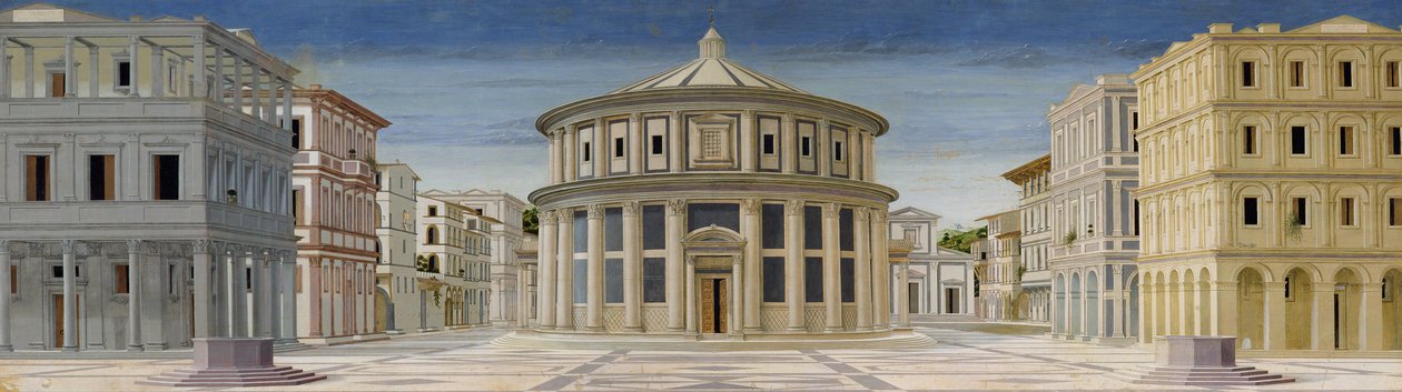 Veduta di una Città Ideale, o La Città di Dio, dopo il 1470 da Luciano Laurana