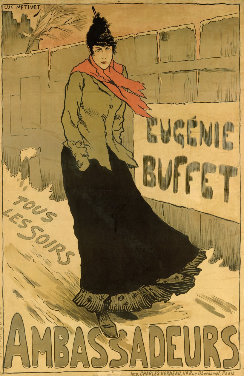 Riproduzione di un poster pubblicitario 