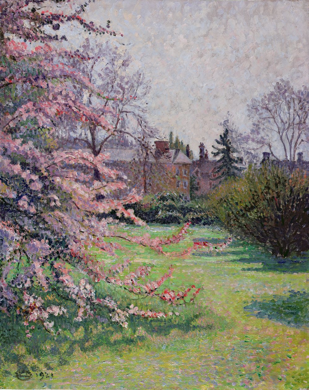 Fioritura di melo giapponese, Kew, 1921 da Lucien Pissarro