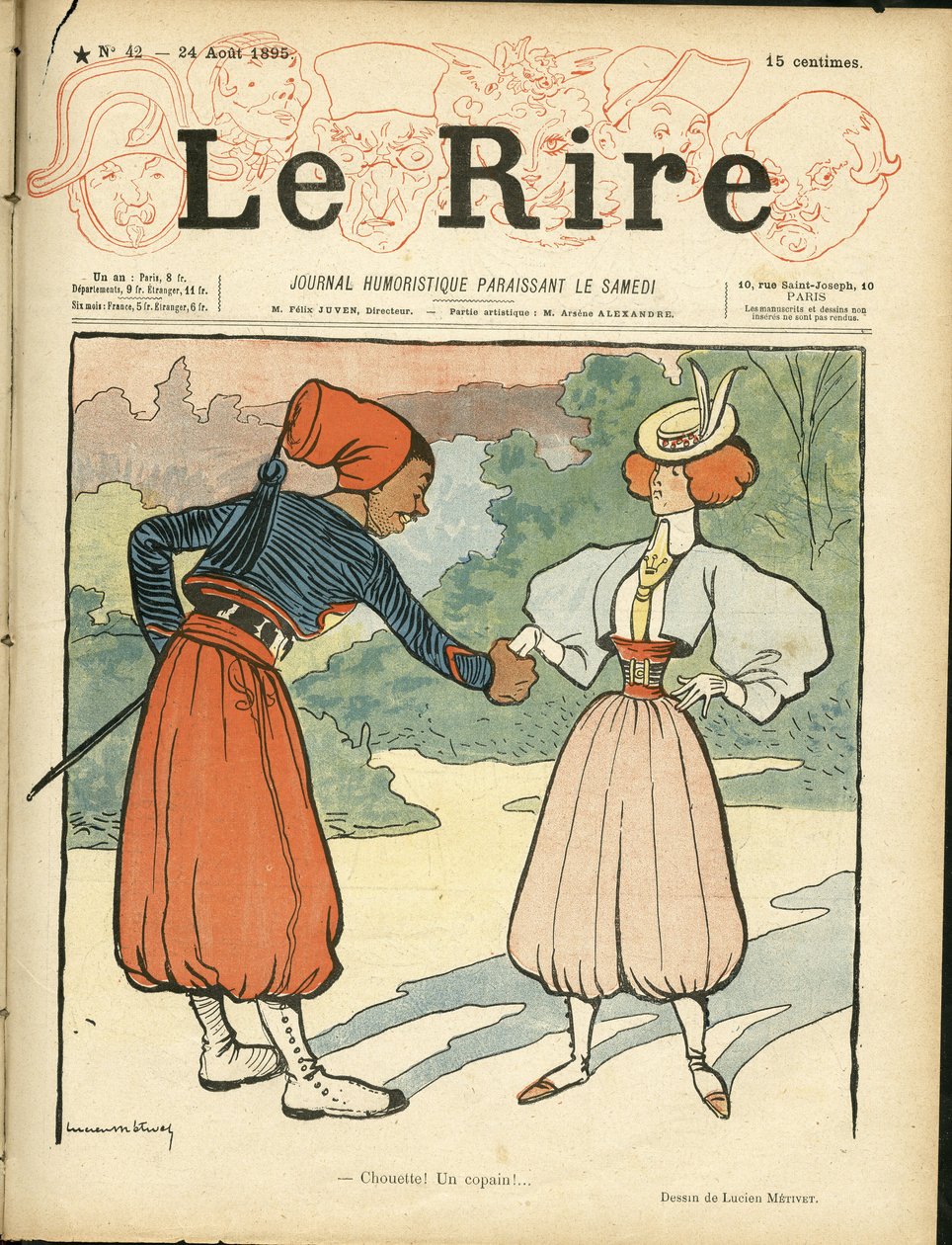 Copertina di "Le Rire" da Lucien Metivet