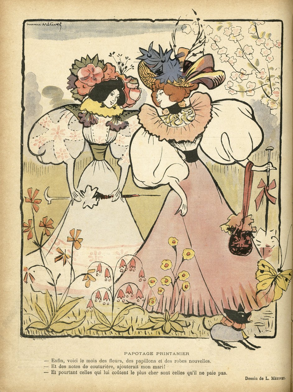 Illustrazione in Le Rire da Lucien Metivet