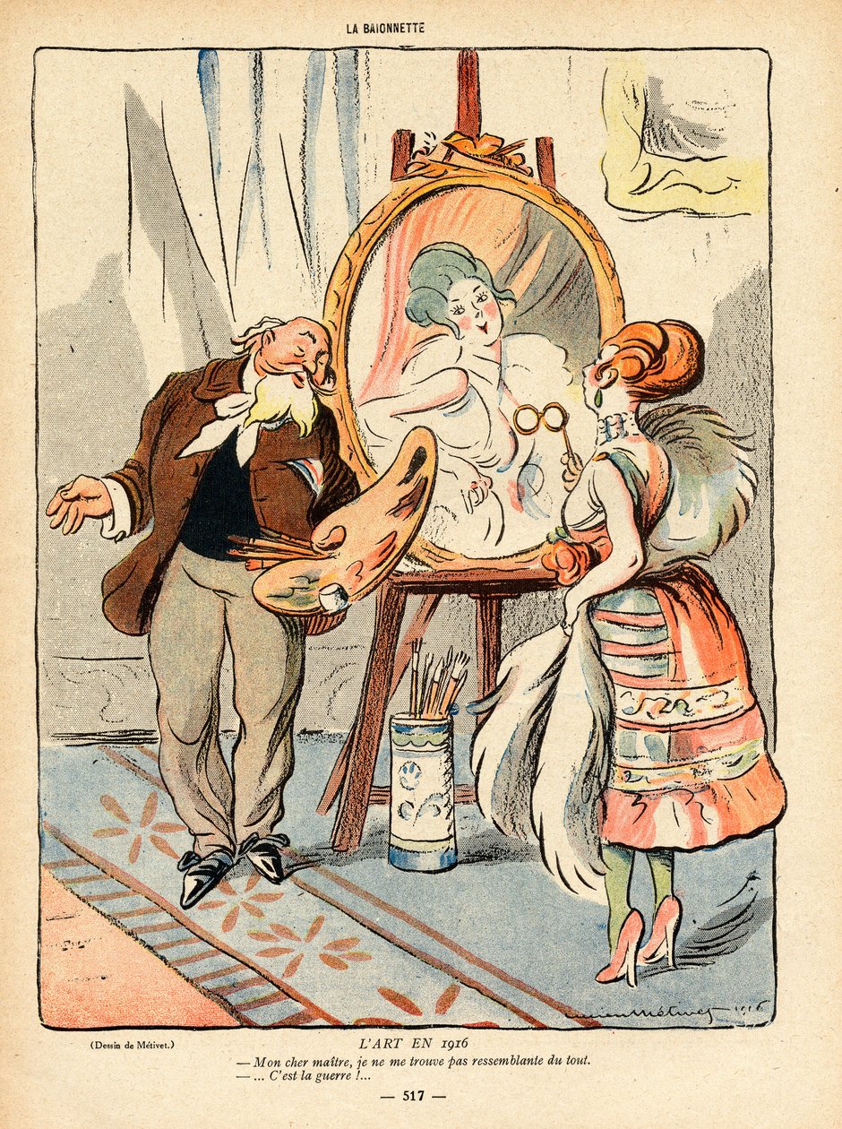 La Baionnette, satirico a colori da Lucien Metivet