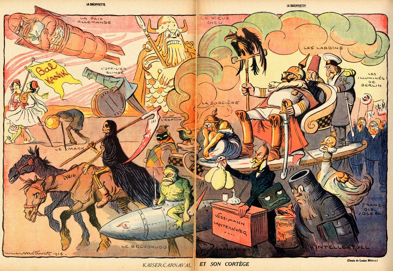 La Baionnette, satirico a colori da Lucien Metivet
