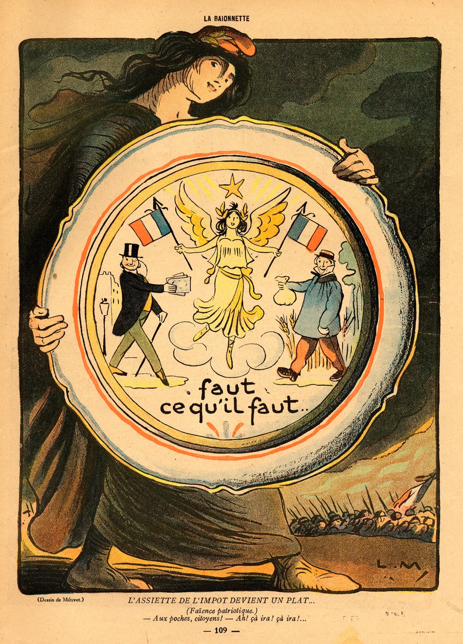 La Baionnette, satirico a colori da Lucien Metivet