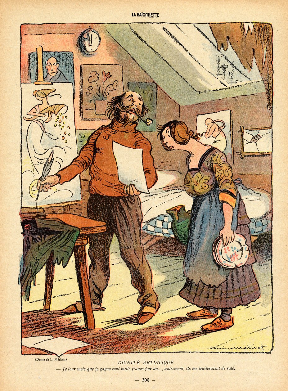 La Baionnette, Satirico a Colori da Lucien Metivet
