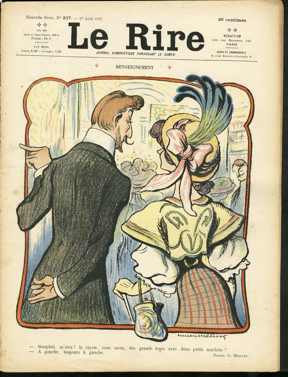 Copertina di Le Rire da Lucien Metivet