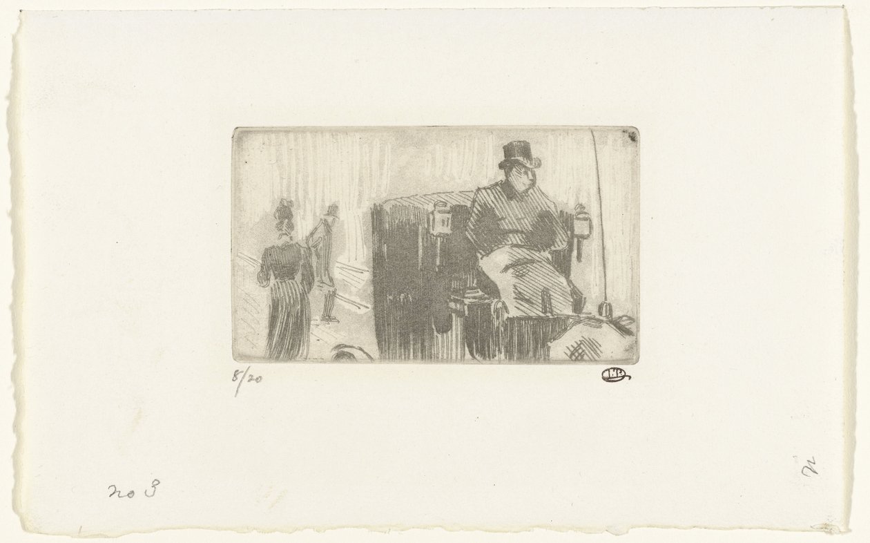 Carrozza sotto la pioggia da Lucien Pissarro