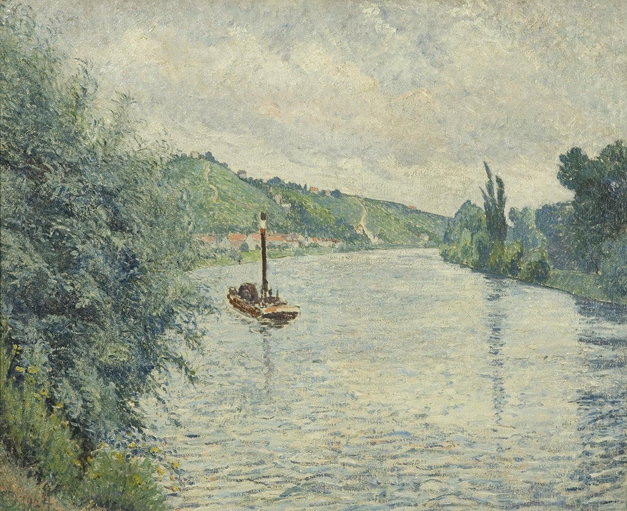 La chiatta da Lucien Pissarro