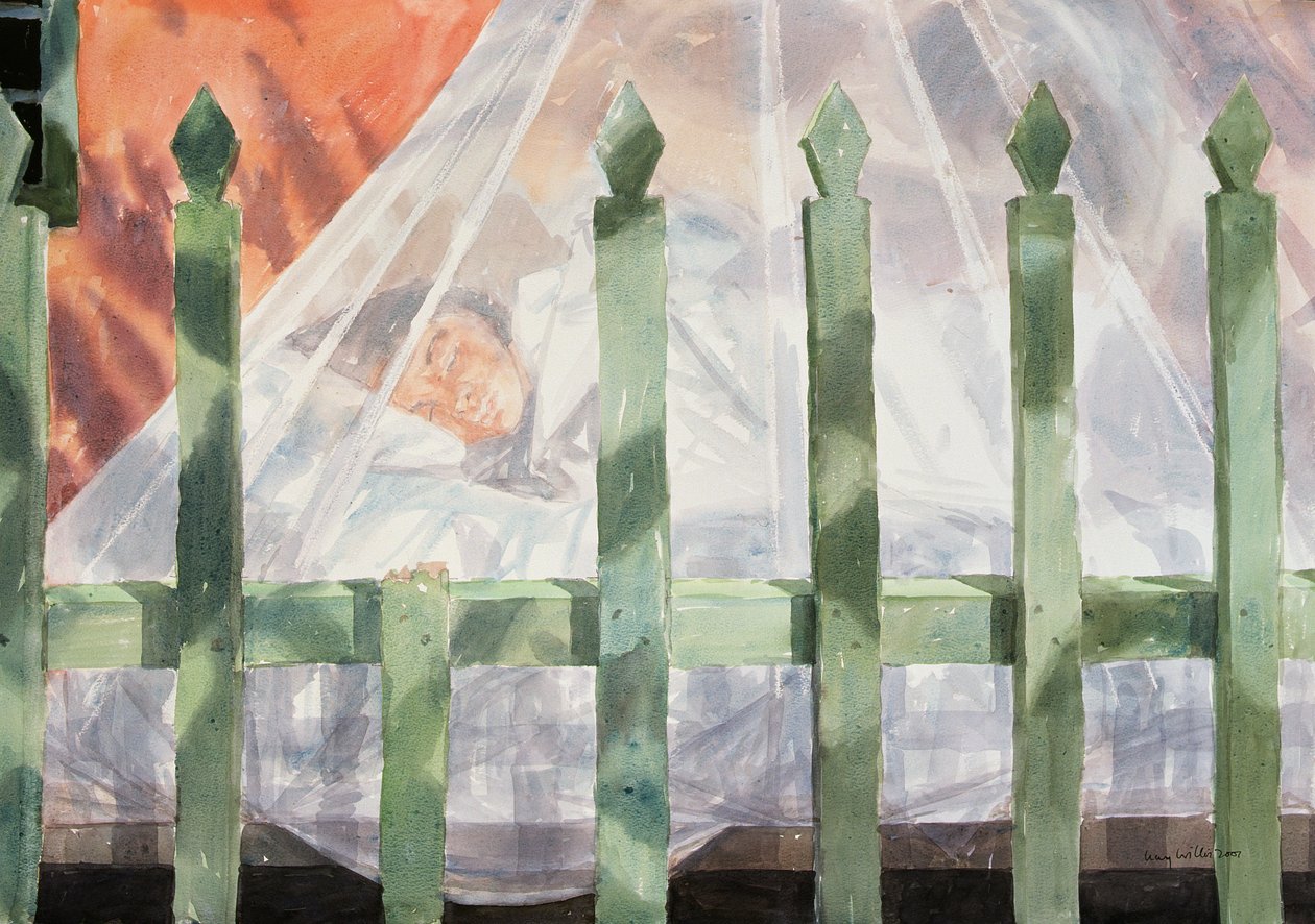 Dormire nel giardino, Grecia I, 2001 da Lucy Willis