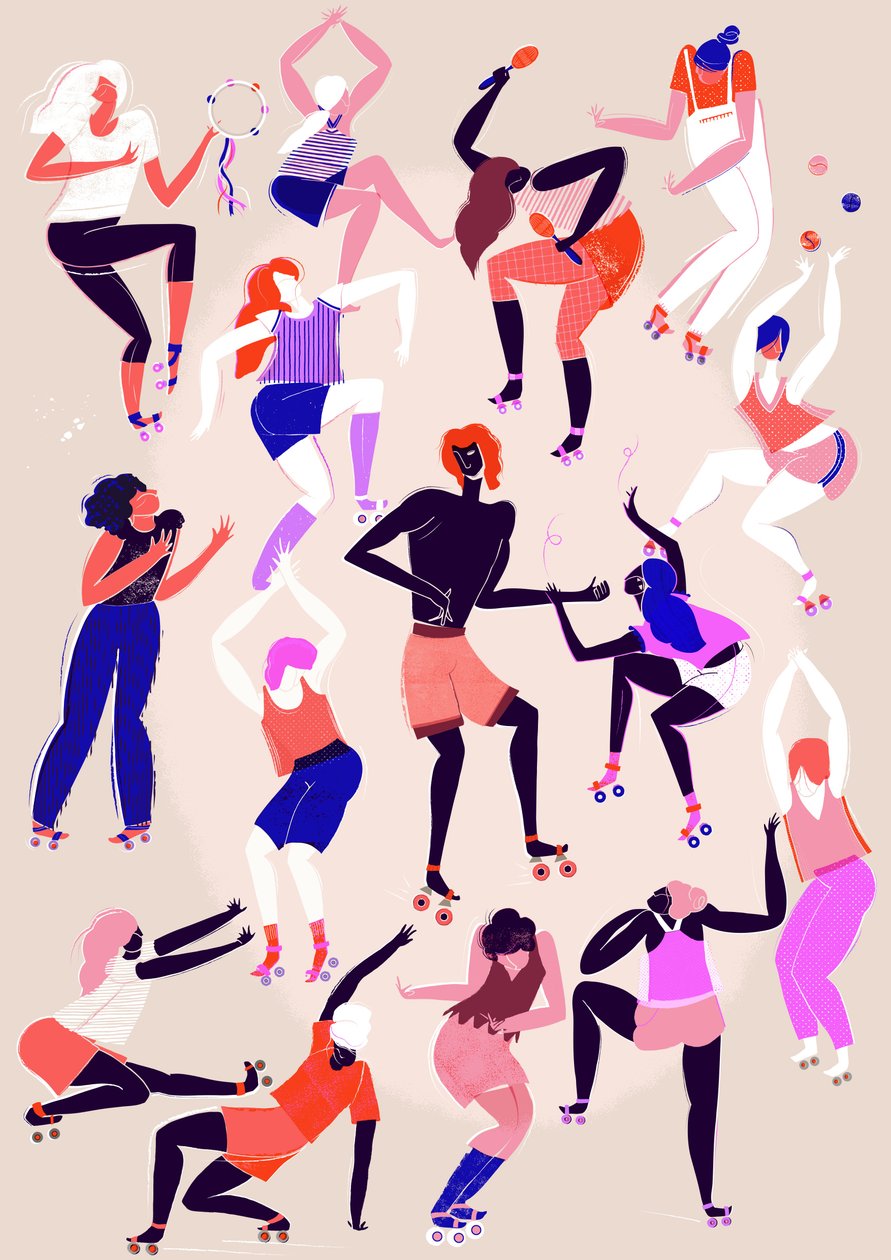 Roller Disco, 2015 (digitale) da Lucy Banaji