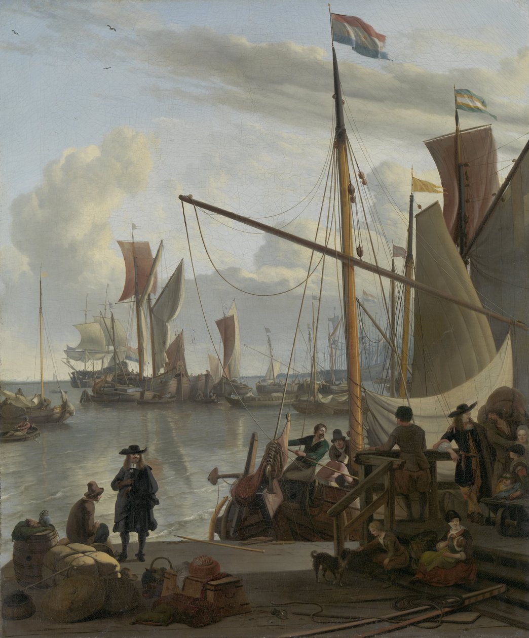 Lo Y ad Amsterdam, visto dal molo delle cozze da Ludolf Bakhuizen