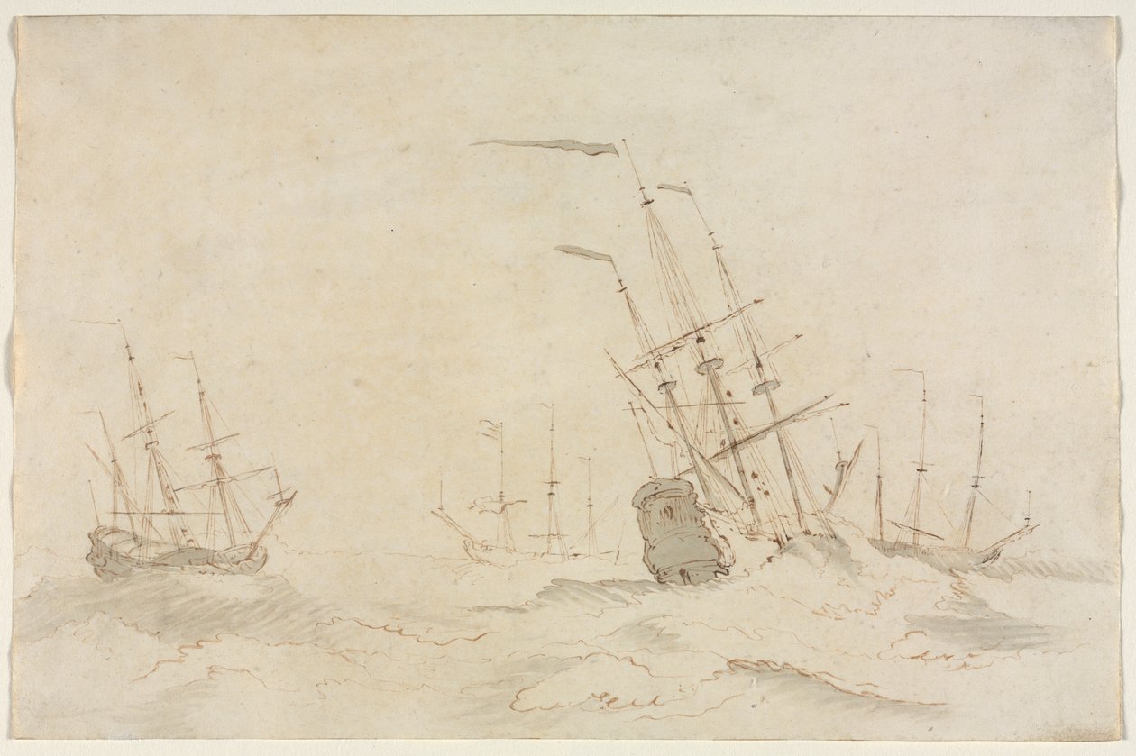 Navi, seconda metà del 1600 da Ludolf Backhuysen