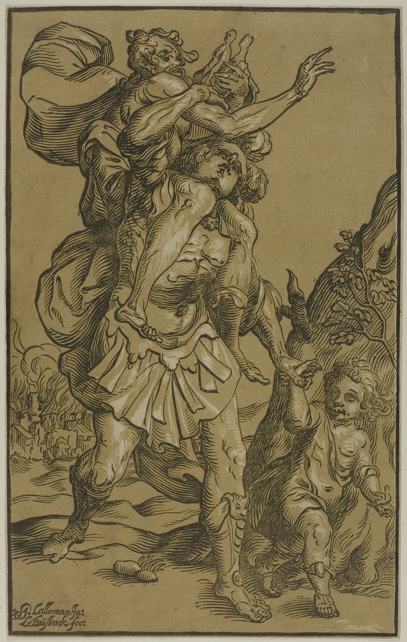 Enea e Anchise da Ludolph Büsinck