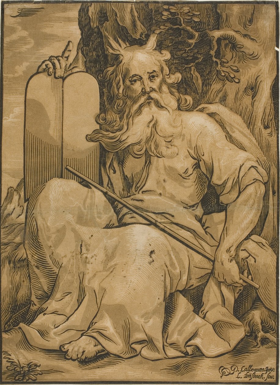 Mosè con le Tavole della Legge da Ludolph Büsinck