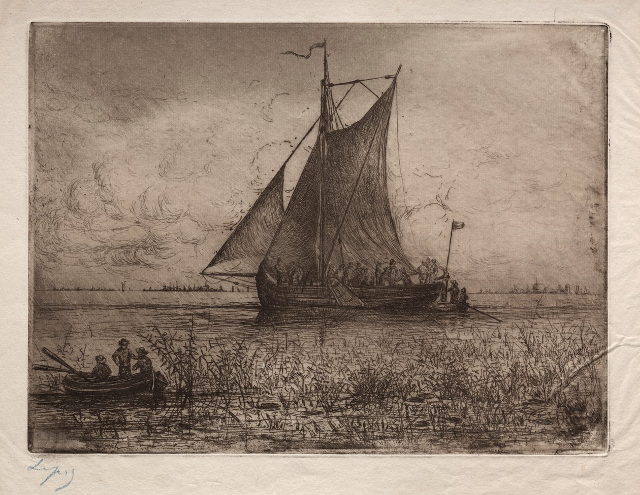 Paesaggio Fluviale Olandese da Ludovic Napoléon, Vicomte Lepic