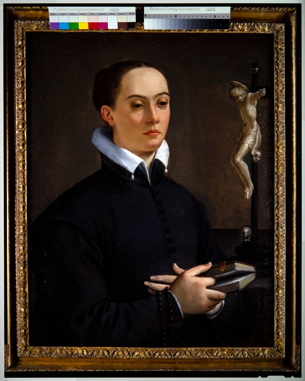 Signora con crocifisso da Ludovico Carracci