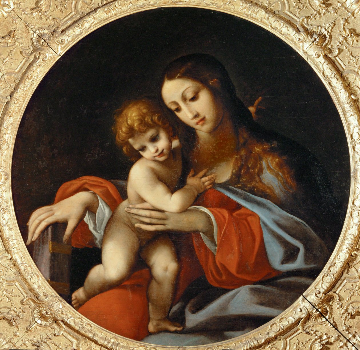 Madonna con bambino. Tondo, ... da Ludovico Carracci