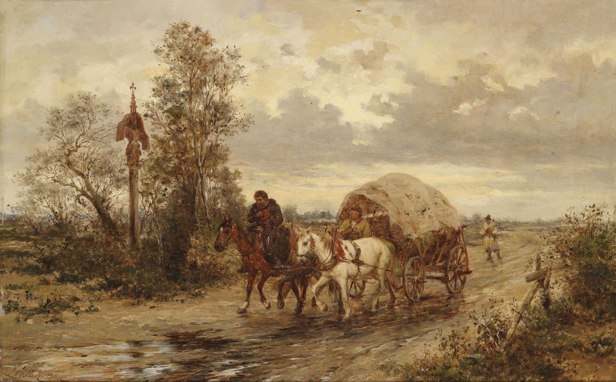Sulla strada di campagna da Ludwig Gedlek